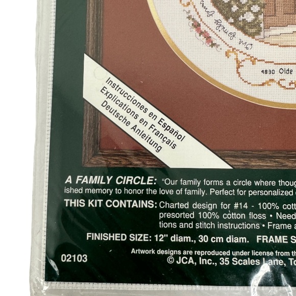 NWT Vintage Elsa Williams Counted Cross Stitch Kit A Family Circle D. Morgan New - Picture 4 of 8